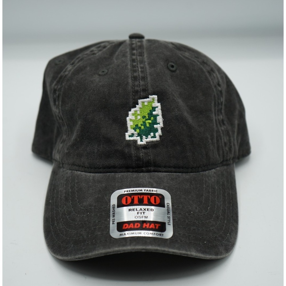 AYR Cannabis Dad Hat OTTO Relaxed Fit Promo Black Embroidered Nug Logo